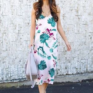 Blushing in Belize VICI Midi Dress